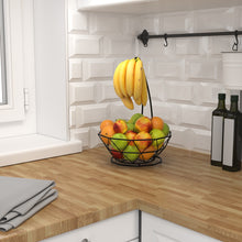 Load image into Gallery viewer, 1-Tier Fruit Basket with Banana Hanger