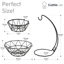 Load image into Gallery viewer, 2-Tier Fruit Basket and Banana Hanger