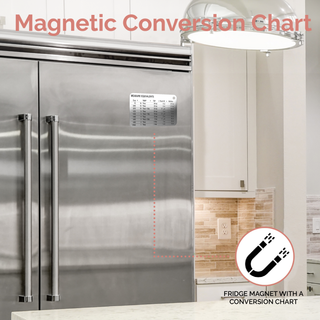 22-Piece Stainless Steel Measuring Cups and Spoons Set in Country Chic