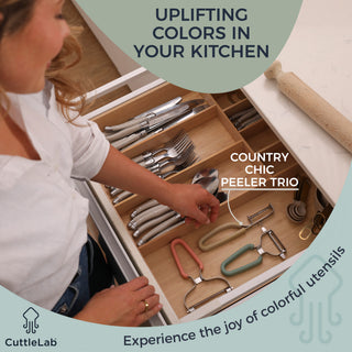 Vegetable Peeler Set in Country Chic