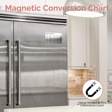 Load image into Gallery viewer, 22-Piece Stainless Steel Measuring Cups and Spoons Set, Tad Dash Pinch Smidgen Drop Mini Measuring Spoons, Measuring Stick Leveler, Measurement Conversion Chart Fridge Magnet, (Country Chic)