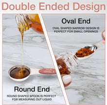 Load image into Gallery viewer, Magnetic Measuring Spoons Set - Stainless Steel, Double Ended, Stackable &amp; Nested Design for Dry and Liquid Ingredients, Ideal for Spice Jars, 9-Piece Set with Leveler (Country Chic)