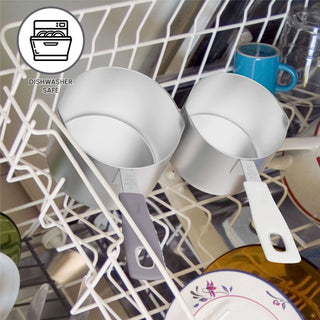 14-Piece Measuring Stainless Steel Cups and Spoons in Charcoal