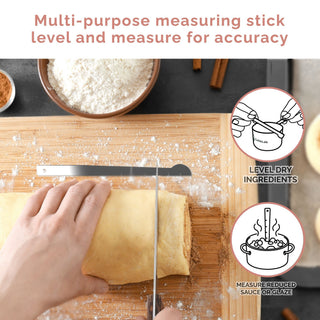 14-Piece Measuring Stainless Steel Cups and Spoons in Country Chic