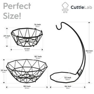 2-Tier Fruit Basket and Banana Hanger