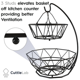 2-Tier Fruit Basket and Banana Hanger