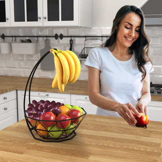 1-Tier Fruit Basket with Banana Hanger