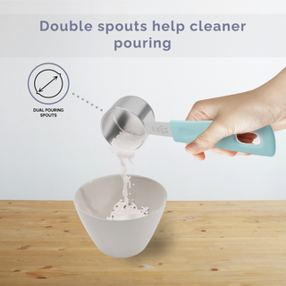 14-Piece Measuring Stainless Steel Cups and Spoons in Farmhouse