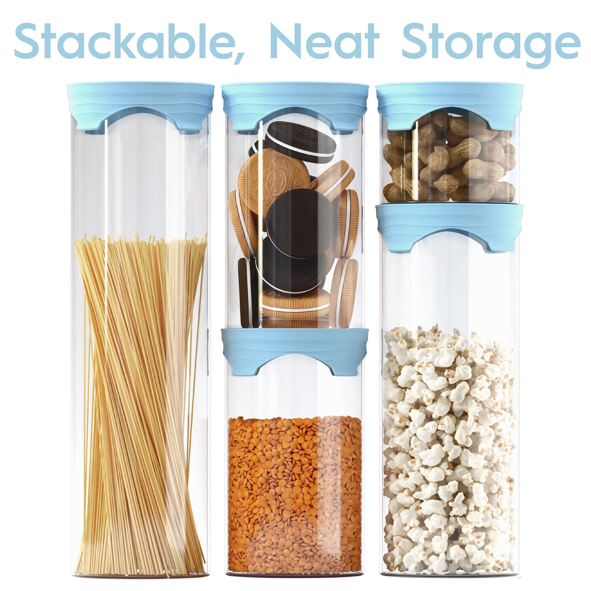 Stackable Glass Storage 